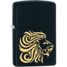 Зажигалка Zippo 29688, матовая чёрная с львом