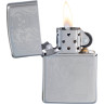 Zippo 29698 — матовая зажигалка с орнаментом пламени