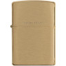 Zippo Brushed Brass 204 B — матовая латунь