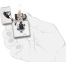 Zippo Classic 29645 — белый мат, рисунок Спазук