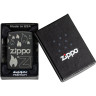 Zippo Classic 48908 — Black Matte, гравировка 360°