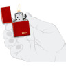 Зажигалка ZIPPO CLASSIC METALLIC RED 49475ZL