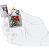 Зажигалка Zippo Brushed Chrome 48790