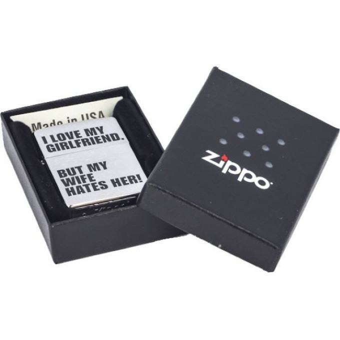Зажигалка Zippo 200 I Love Girlfrend LUVG (200.201)