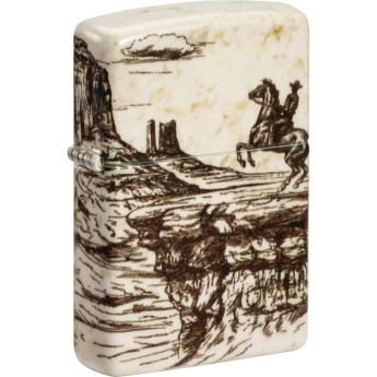 Zippo Western Design 48518 — белая матовая
