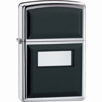 Zippo Black Ultralite 355 — зажигалка, чёрно-серебристая